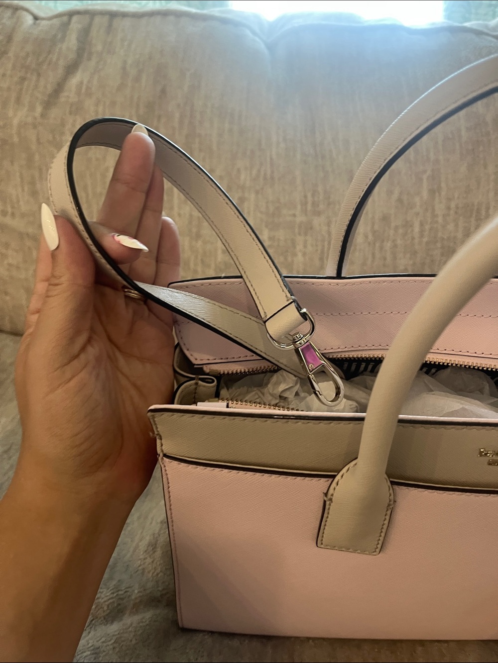 KATE SPADE Tricolor Leather Cameron Street Candace Satchel Purse - Picture 8 of 8